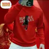 Sudadera para hombre con citas positivas estilo chino: "El futuro es incierto, tú y yo somos ambos caballos negros." De manga larga, forro polar, grueso, adecuado para usar como prenda exterior o como capa base