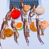 Llavero Serie de Comida Creativa Regalos Pequeños Colgante de Muñeco de Peluche Decoración de Bolsita de Regalo Pequeña Llavero Venta al por Mayor