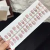 Uñas Postizas Wearables Ojo de Gato de Conejo 30 Piezas Puntas de Uñas Pre-hechas Uñas Postizas Wearables Xiaohongshu