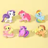 Broche Insígnia de Boneca Anime My Little Pony Desenho Animado Pônei Arco-Íris Liga Rara Presente de Aniversário Infantil