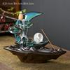 Queimador de Incenso de Refluxo Amazon Blue Moon Transfronteiriço Queimador de Aroma de Refluxo Doméstico Interno Sândalo Aquário Ornamentos Criativos