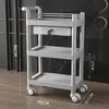 Carrito de empuje móvil para coche de alta gama de lujo ligero, estante de almacenamiento, carrito de herramientas para instrumentos, carrito pequeño especial para patio