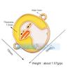 L58 M55 Acessórios para joias DIY micro-incrustados coração de pêssego lua animal borboleta rosto sorridente zircônia conexão