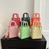 Bolsa de Accesorios Versátil de Dibujos Animados Nueva DIY Transfronteriza Bolsa de Playa Nueva Moda Nicho de Hombro Cruzado de Mano con Agujero