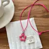 Collar Colgante de Nudo de Agua Alcalina de Diseño Lindo y de Nicho Cadena Larga de Suéter de Croissant para Mujer Accesorios Cadena de Sudadera
