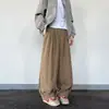 Pantalones Casuales de Lino Puro para Hombre, Nuevos de Verano 2025, Sueltos Rectos de Pierna Ancha con un Toque de Lujo, en Stock