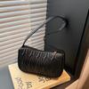 Mini bolsa francesa de axila feminina, nova bolsa de ombro pequena quadrada da moda 2025, bolsa portátil, bolsa casual
