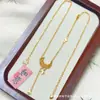 Tienda de Oro Mismo Estilo Set de Collares de Moda Chapados en Oro, Elegante Collar Brújula de Ocho Tesoros, Cadena Larga para Suéter Disco de Calabaza, Estilo Chino Versátil para Mujeres