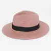 Sombrero de Sol de Ala Ancha, Sombrero de Paja Panama, Sombrero de Sol Unisex, Sombrero Jazz, Logo Personalizable, Imprescindible para el Verano