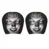 Funda para Reposacabezas de Coche Horror Divertida Funda para Cojín de Coche Funda de Asiento a Prueba de Polvo Alta Transpirabilidad Cojín de Coche Funda para Cojín de Cuello