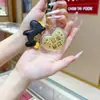 Llavero de Oro Oro Puro 999 Riqueza de Todas las Direcciones Mejorando Cada Vez Más Colgante de Cachorro Accesorio para Bolsas Pequeño Regalo Al Por Mayor