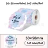 Papel Térmico con Gradiente de Color Ciclo Multicolor Adecuado para Papel de Etiqueta Térmica Jingchen B3S, Detong P1, Puchu Aq00