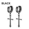 Pendientes de Acero Inoxidable con Colgante de Hoja de Maquinilla de Afeitar Estilo Coreano de Moda Simples Pendientes Góticos Punk Hip-Hop Unisex