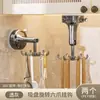 Gancho de Ventosa da Fábrica Suporte Adesivo Rotativo de Seis Garras para Cozinha Multifuncional Sem Furos Forte Suporte para Colheres e Espátulas