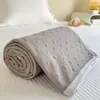 2026 Novo Modelo Jacquard Tricotado 100% Algodão de Alta Qualidade, Cobertor Multifuncional, Colcha de Verão em Forma de Coração, Colcha Fina de Verão, Colcha de Ar Condicionado