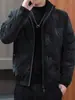 Chamarra de Plumas Enbu para Hombre para Otoño e Invierno, Casual Versátil Moderna de Color Sólido con Cuello Alto, Abrigo Grueso de Plumas de Pato Blanco