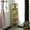American Hakka Simple Moderno Madera Maciza Esquinero Librero Estante de Esquina Almacenamiento Triangular Gabinete Lateral de Almacenamiento