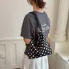 Bolsa de lona de gran capacidad para mujer, nuevo modelo de verano 2026, adecuada para la escuela y el trabajo, bolso de mano, bolso cubo de gran capacidad, bolso de hombro