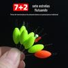 Pesca tradicional atraente Novo flutuador de sete estrelas flutuador de peixe luminoso Foto de alta sensibilidade super brilhante pesca flutuante luminoso Taobao