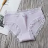 Ventas Directas de Fábrica Ropa Interior Femenina Algodón Puro Japonés Encaje en la Entrepierna Sexy Transpirable para Mujer Braguitas de Cintura Media para Chica