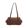 Bolsa de almohada estilo Maillard de diseño de nicho transfronterizo para mujer, nueva para Otoño/Invierno 2026, gran capacidad, para el trabajo, de un solo hombro, para llevar debajo del brazo
