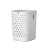 Bdo Papelera de Plástico Cubo de Basura para Cocina Baño Hogar Sala de Estar Contenedor de Almacenamiento sin Tapa Hueco Anticaídas
