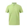 Camisa polo de piqué mercerizado de modal de 200g con tacto frío, color liso, camiseta de verano de manga corta, impresa a medida con logo