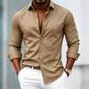 2026 Nueva Camisa Casual de Manga Larga Transfronteriza Ropa para Hombre Camisa Estampada Amazon