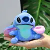 Colgante de Muñeco Stitch Juguete de Peluche de Dibujos Animados Llavero Muñeca Colgante para Mochila Escolar Regalo de Cumpleaños para Pareja Venta al por Mayor