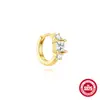 Pendientes Clásicos de Plata de Ley S925 con Diamantes, Pendientes Geométricos de Circonita Marquise de Venta Caliente Europeos y Americanos, Pendientes Pequeños Personalizados