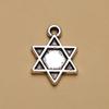 Nuevos Accesorios para Joyería DIY de Aleación de Plata Estrella Hueca Flor Luna Joyería Pendientes Pulsera Colgante Pequeño