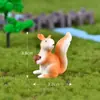 Jardinería de Suculentas para Micro-Paisajismo Paisajismo Ardilla Linda Nueces Piñas Manualidades de Resina Adornos Pequeños