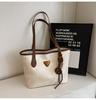 Bolso Retro de Gran Capacidad Transfronterizo para Mujer, Nuevo Estilo Otoño e Invierno 2026, Bolso Tote Casual Versátil para Hombro, Bajo Brazo, de Viaje
