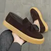 Mocasines para hombre de talla grande transfronterizos, Zapatos casuales slip-on estilo británico, Calzado de hombre moderno y versátil