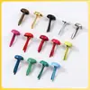 Suministro del fabricante 4.5mm mini clavos de doble pata de colores clavos de doble pata hechos a mano para niños clavos de cuerno materiales decorativos DIY