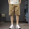 Shorts de trabajo ligeros modernos estilo americano para hombre, nuevos de verano casual, corte holgado, talla grande, shorts versátiles deportivos de pierna recta