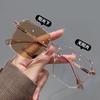 Lentes Planos de Alta Definición Ultraligeros para Mujer para Conducción al Aire Libre, Parasol, Anti-UV, Armazones para Lentes para Miopía que Cambian de Color al Mayoreo