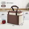 Saco isolado lancheira bolsa bento com arroz folha de alumínio engrossado impermeável saco de lancheira merendeira trabalhador da escola primária estudante