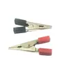 Suministro directo de fábrica clip de cocodrilo negro rojo mango doble grande L52MM clip de batería clip de corriente clip pequeño