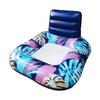 Asiento de agua inflable luminoso para piscina, con red, cama flotante, anillo de natación luminoso nocturno, transfronterizo, en stock