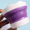 Direto da fábrica mini dobrável de mesa copo para lavar pincel portátil multifuncional pequeno cilindro de água para pintura balde de água para pincel de arte