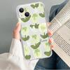Pintura al Óleo Simple y Fresca Tulipán Manzana 18Pro Funda de Teléfono Transparente Iphone15Pro Funda Delgada Suave Todo Incluido