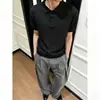 Camisa Polo de Punto Trenzado Relajado Estilo Old Money para Hombre, Ropa Casual de Verano, Camiseta Corta de Manga Corta Cleanfit