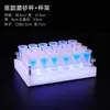 Vasos de cóctel luminosos y multicolores, perfectos para bares, pubs y locales de ocio; un juego de vasos para servir bebidas