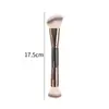 Brocha de maquillaje de doble punta, brocha para colorete, brocha angular para contorno, 2 en 1, herramienta de belleza multifuncional, disponible para venta transfronteriza