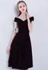 Vestido Negro Estilo Hepburn Francés, Vestido Sencillo de Un Hombro de Alta Gama, Nuevo Vestido para Fiesta de Cumpleaños Verano 2026