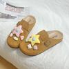 Zuecos Pantuflas Retro Birkenstock para Mujer 2025 Primavera y Otoño Nuevo Estilo Slip-On Estilo Literario Modernos Versátiles Zapatos Birkenstock