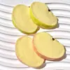 Accesorios de resina de rodaja de manzana grande simulada para Crocs DIY, pinzas para el cabello, materiales para fundas de teléfono al por mayor