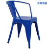 Silla de comedor de hierro silla de mesa de comedor silla elegante simple con reposabrazos silla de metal estilo industrial apilable color acero inoxidable silla de restaurante
