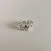 JZ94 Han Feng Anillo Sencillo Versátil Estrella Estrella Plata de Ley S925 Moda Personalidad Diseño de Nicho ins Tendencia